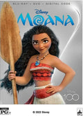 Moana & + Family Kids DVD), (Blu-ray Disney,