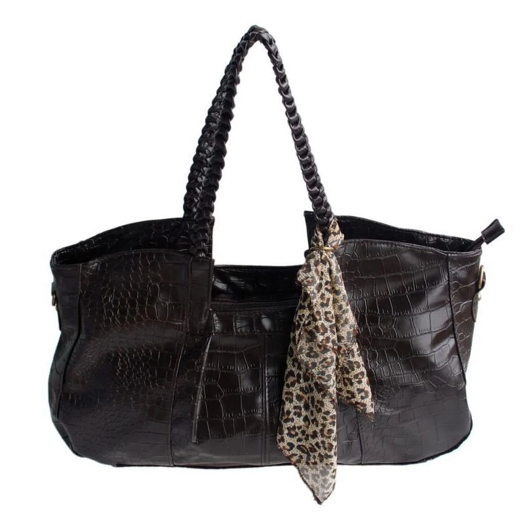 Bag Beauty] w/A Handbag Bag Shoulder [Charm Coffee Satchel scarf Double Handle Leatherette