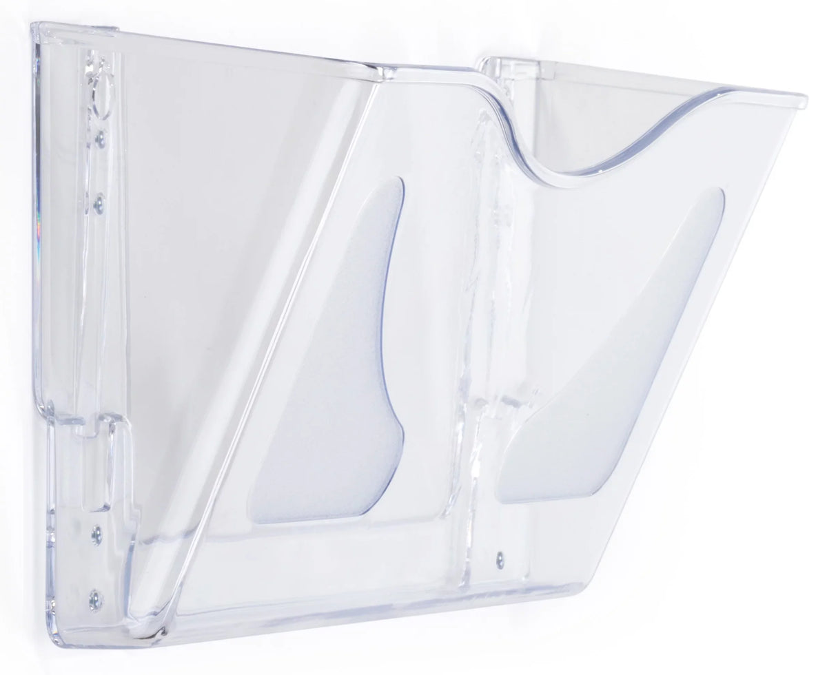 Pocket, of 6- Folder File Wall Office Letter (Clear Holder, Set Single Legal Acrylic) or