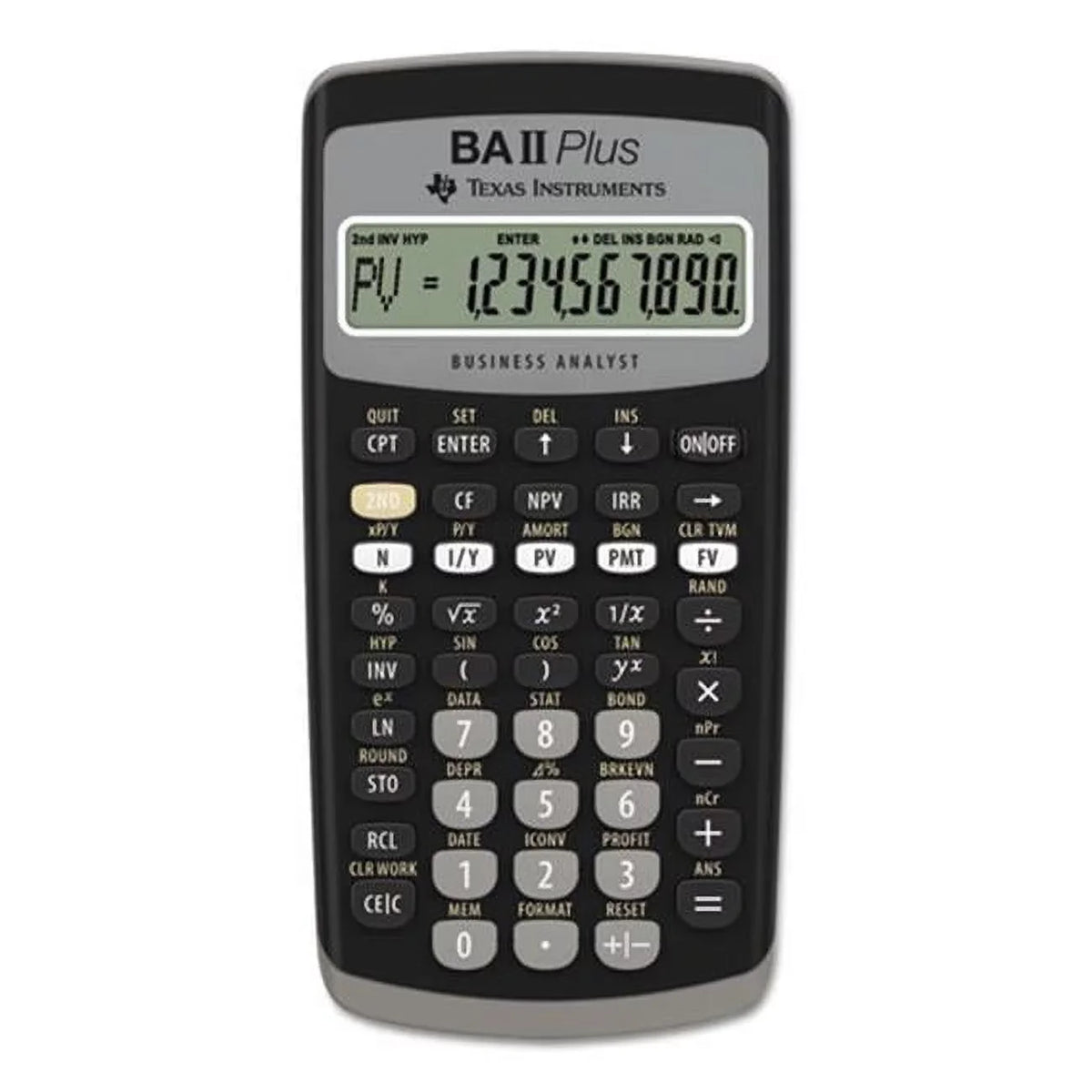 BAII 10-Digit Financial Texas Instrument Calculator, LCD Plus