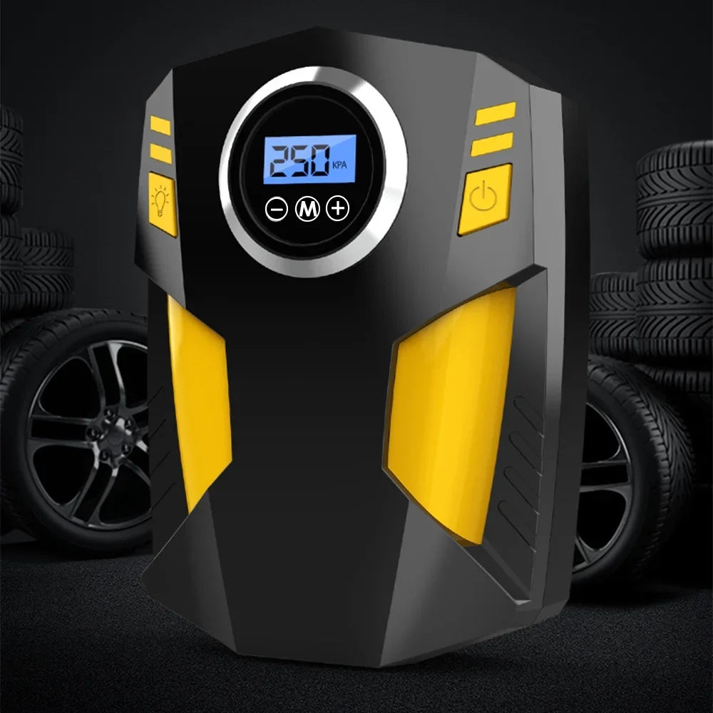 Car Digital 12V Compressor LED Inflator Pump Auto Portable Light Tire for with Air
