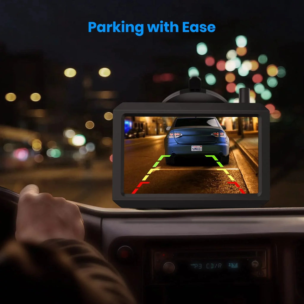 Mini Rear/Front Vision 3Mins View Camera AUTO-VOX with Car, DIY Night Back Trucks, Wireless for Super TW1 Camera Up 5'' Backup Monitor for Size Systems Installation,