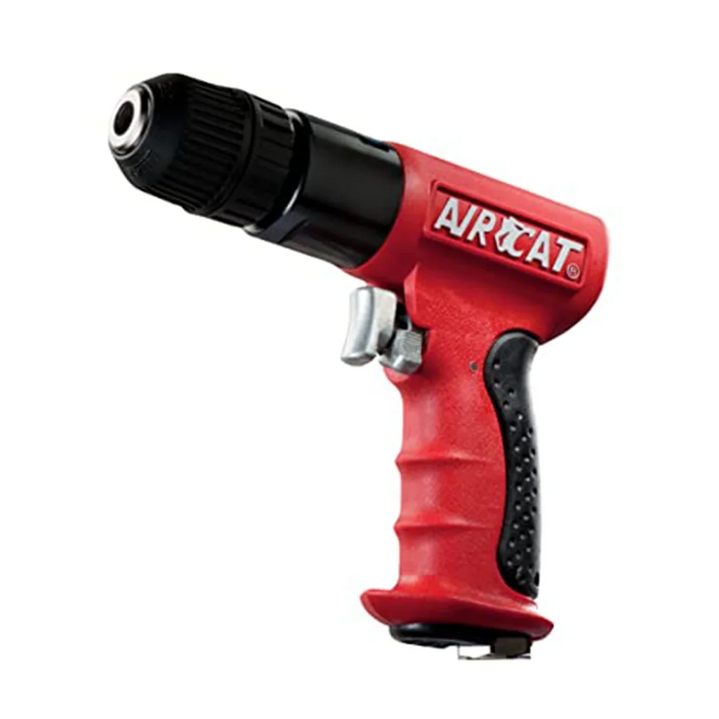 3/8-Inch Drill HP AIRCAT Chuck Reversible RPM 4338 Composite Pneumatic with Tools 1,800 Jacobs .6