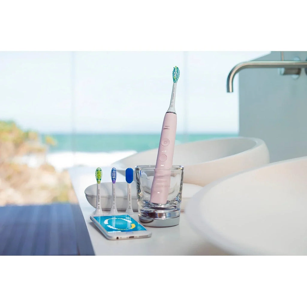 Power 9500 Pink, Electric Sonicare Smart Rechargeable DiamondClean Philips Toothbrush, HX9924/21