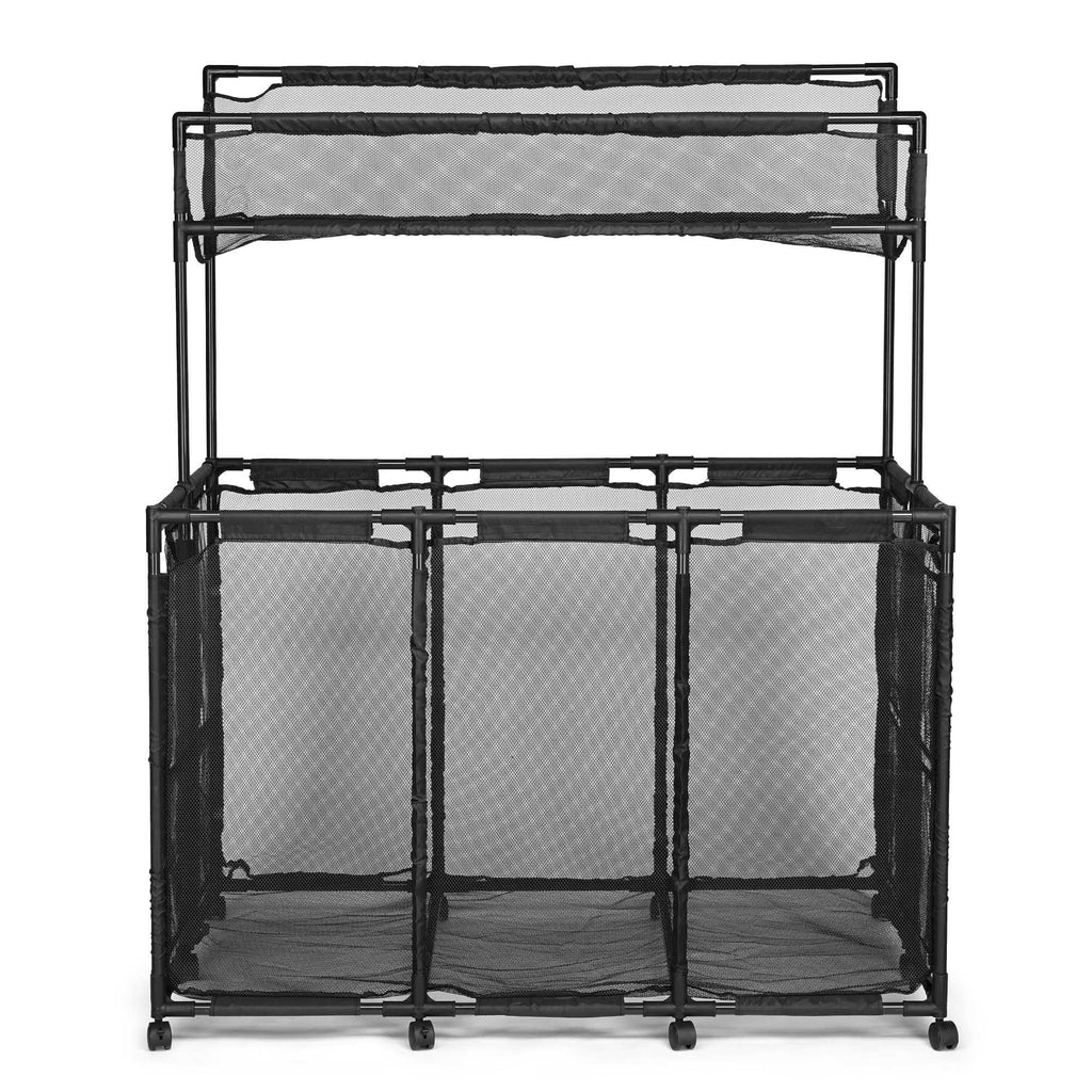 Mesh Bin - - Blue Wheels Organize with Pool Pool Cart 10 Essentials Storage