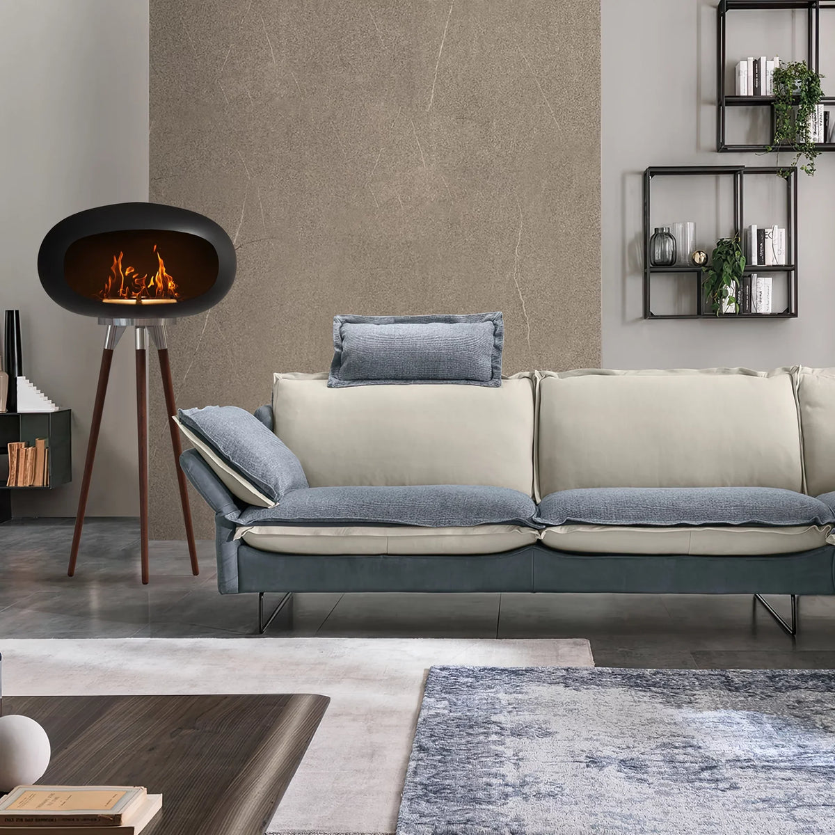Indoor/Outdoor EP Bio Light Ethanol Fireplace Tripod