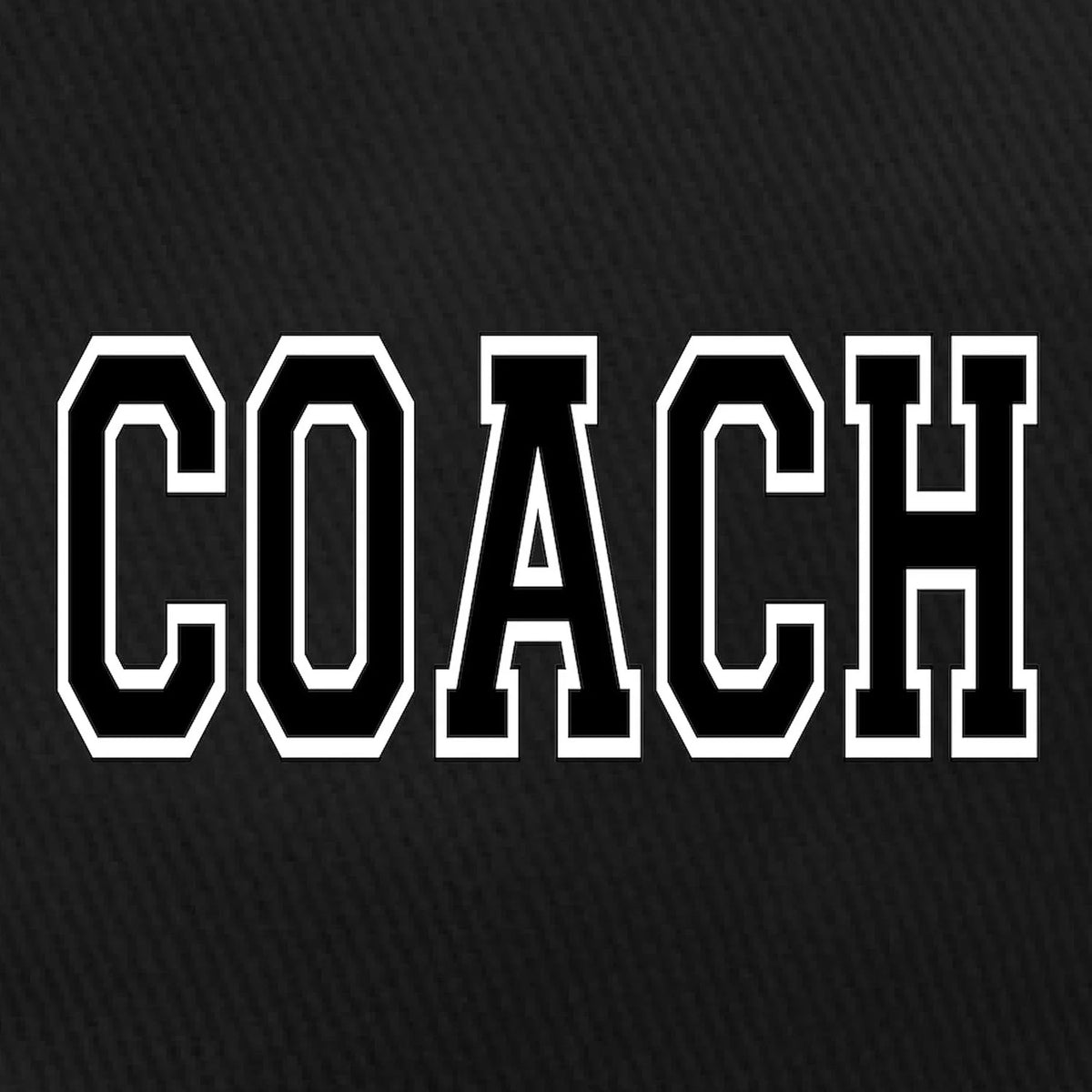 Adjustable Hat Baseball Black CafePress Coach Cotton - Printed Cap Canvas Black -