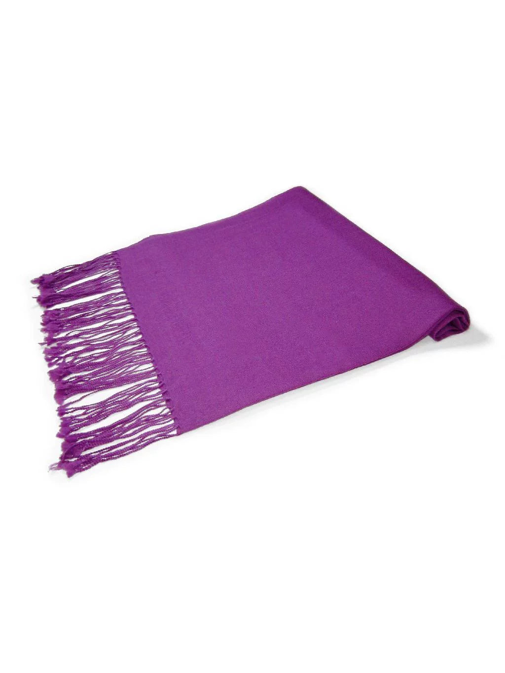 Scarf Pashmina INDIGO PURPLE Solid Biagio 100% Shawl Wool Womens Wrap Color