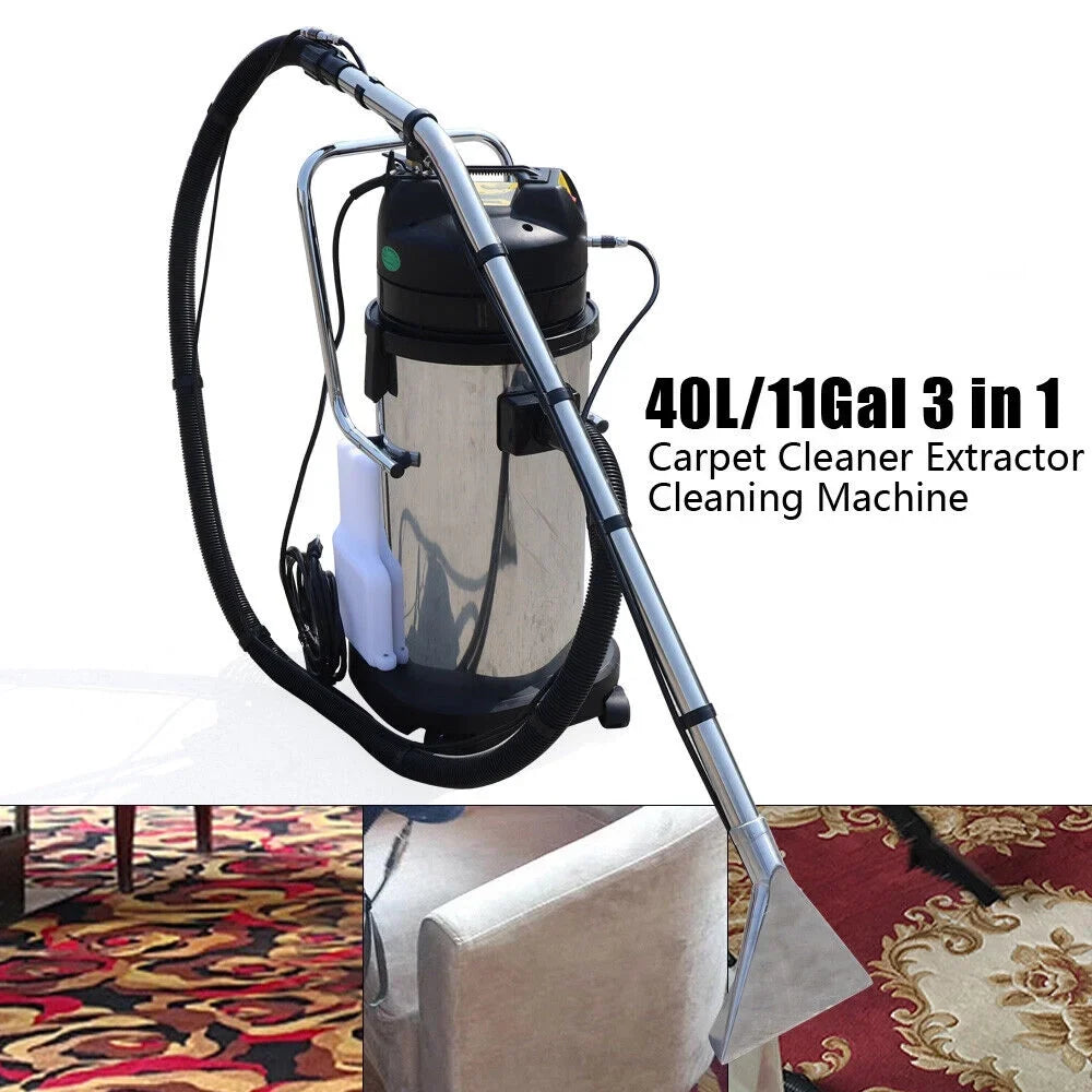 40L Carpet CNCEST Cleaning Vacuum Extractor Machine Commercial Cleaner Collector Dust
