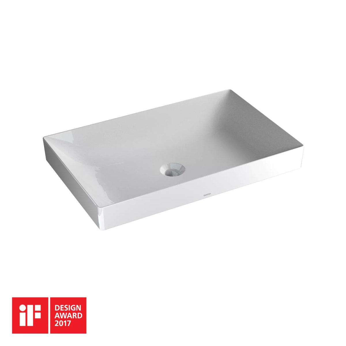 LT476GR#01 Rectangular Bathroom with TOTO® 23" Vessel Kiwami® - White Sink Cotton CEFIONTECT,