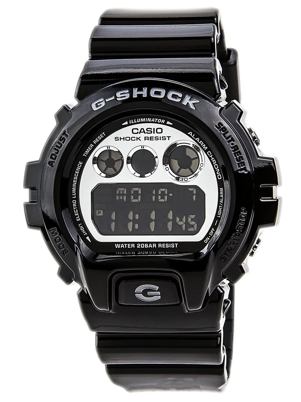 Men's G-Shock Calendar Alarm Resin Black DW6900NB-1 Watch Auto