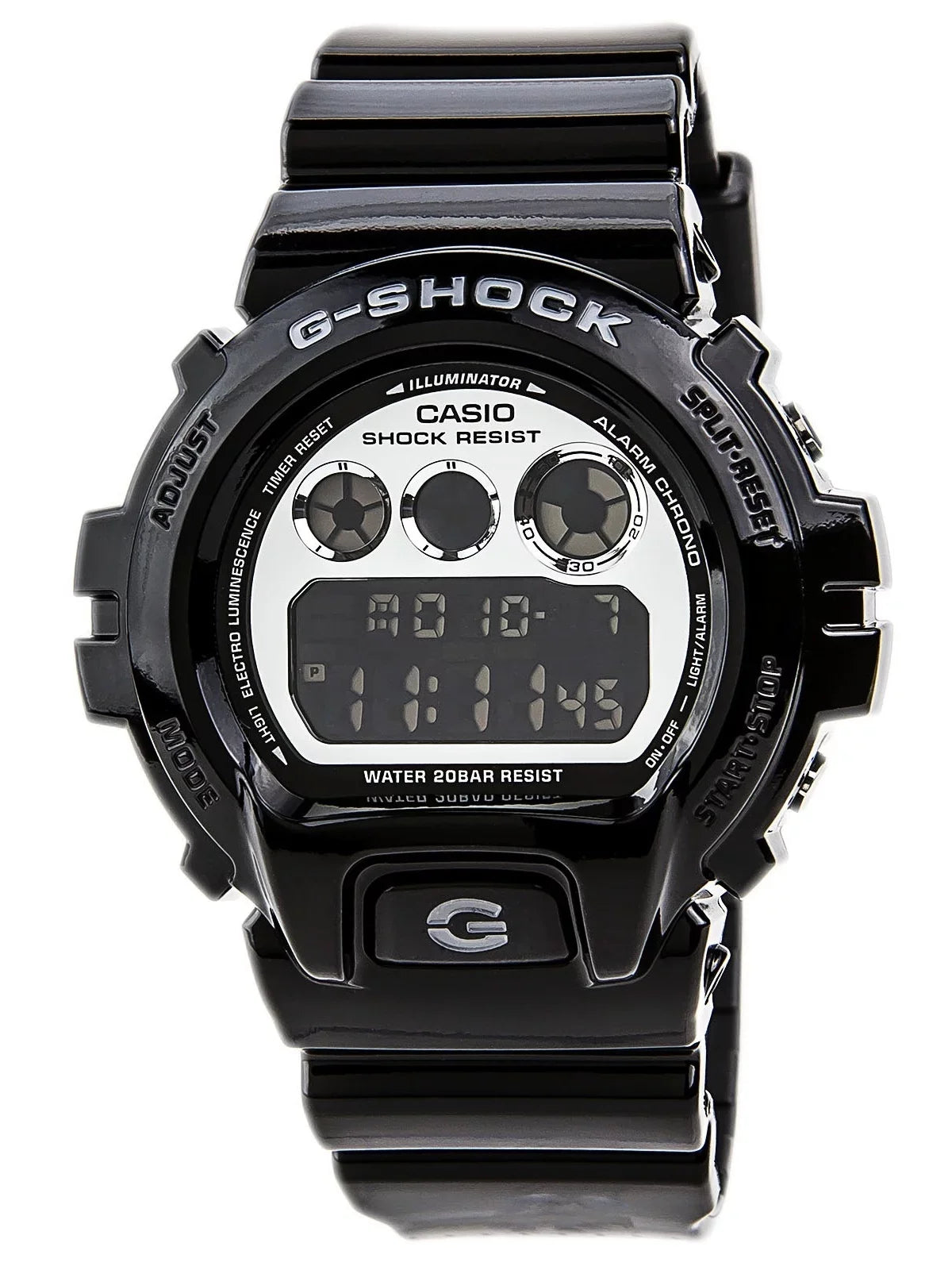Men's G-Shock Calendar Alarm Resin Black DW6900NB-1 Watch Auto