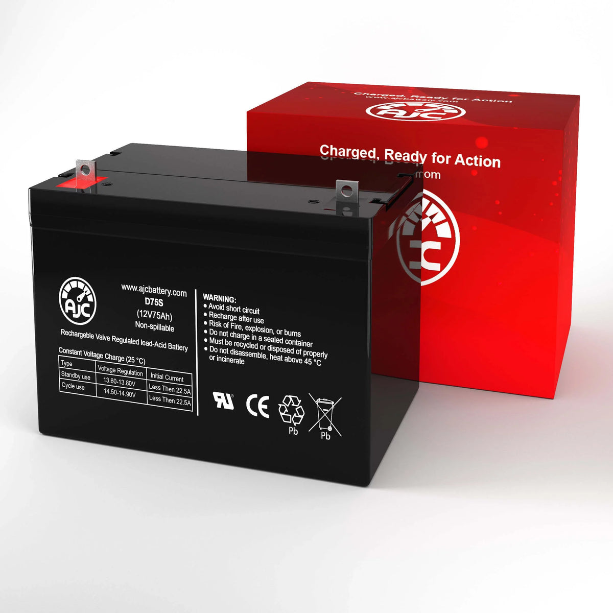 75Ah Brand Battery Mobility - Is Mobility an This 12V Replacement AJC Quantum Scooter R-4000 Pride