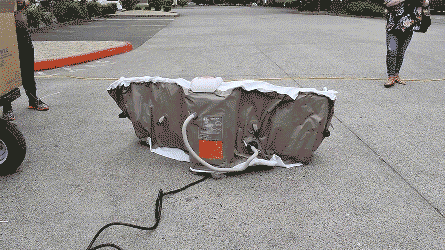 with Inflatable Tub Hot 2 145 Person Jetted Gallon Brown Cover ALEKO Oval