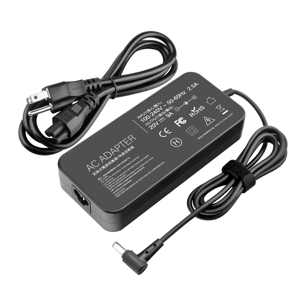 TUF Gaming RTX3050 Compatible 180W with AC 9A 20V FX506HC ASUS F15 6.0x3.7mm Charger Adapter SKKSource