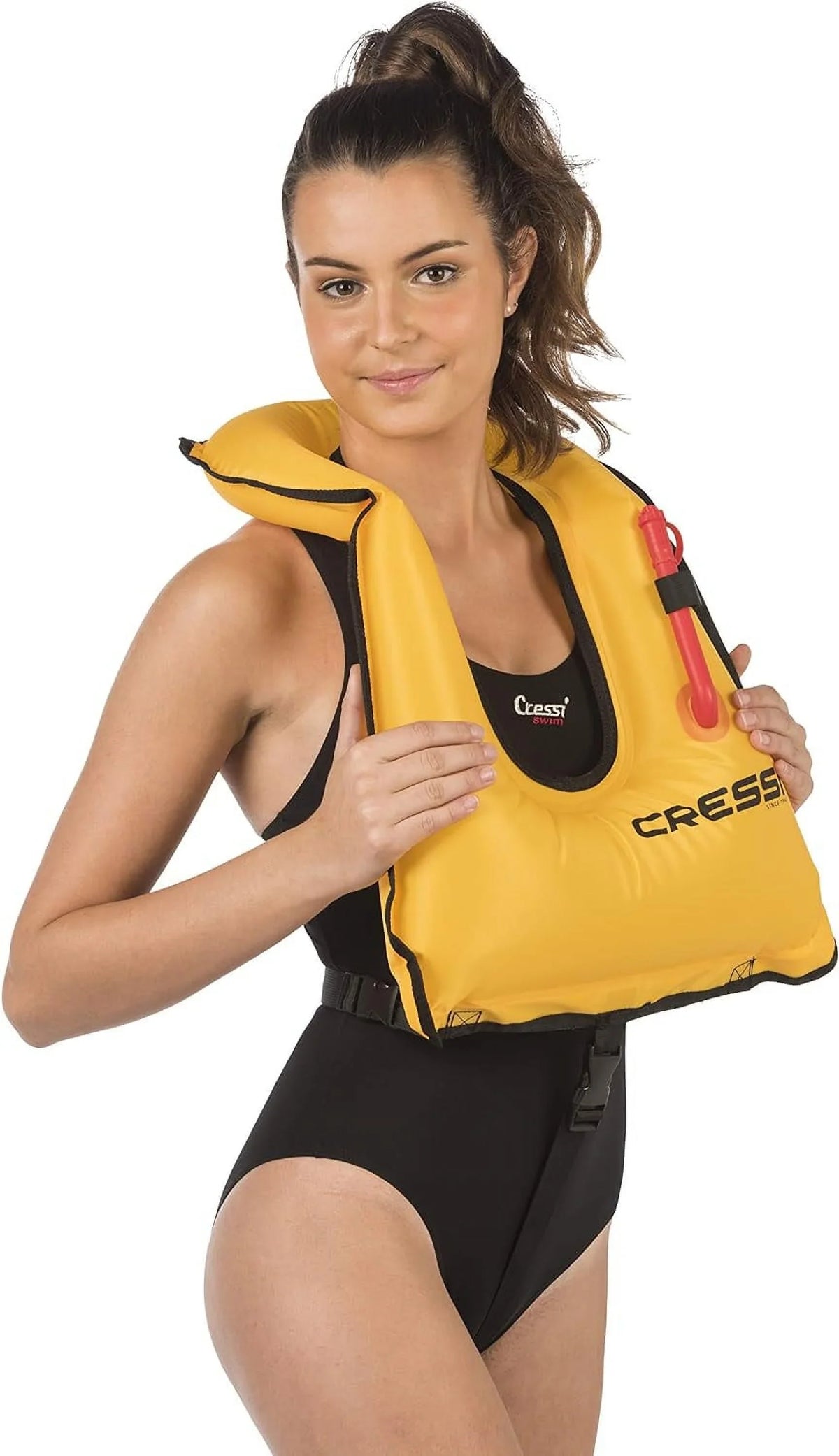 Orange, Snorkel Vest, XL