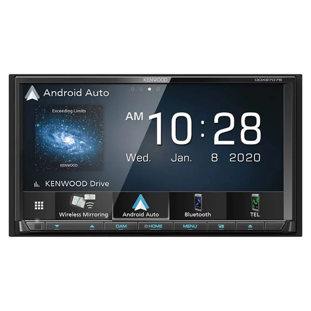Rear View and Inch Universal Receiver 6.95 DVD CMOS-130 Kenwood New DDX9707S Camera