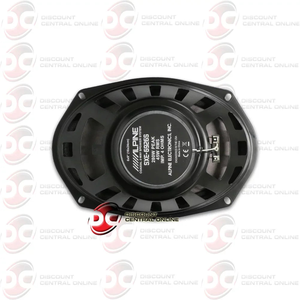 6x9 2-Way Alpine Watt Coaxial Speakers Car Audio 280 Pair SXE-6926S