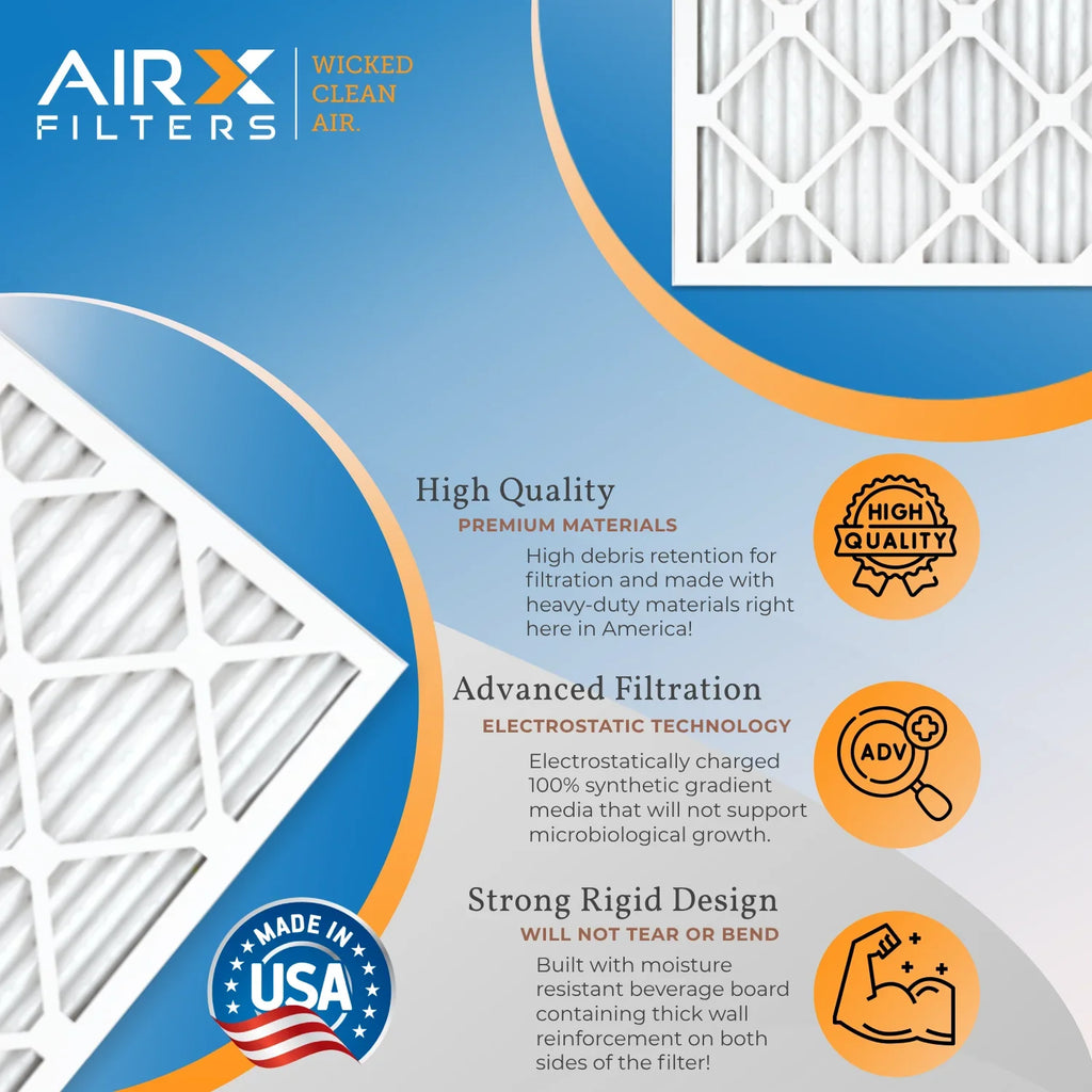 Air 1500 USA 2200 Pleated 9 AIRX by 15x20x2 Conditioner Made 6 Premium Comparable 15x20x2 FILTERS FPR & AIR. - to Filters HVAC CLEAN Electrostatic MPR Filter Filter AC 13 Air MERV WICKED Pack Furnace