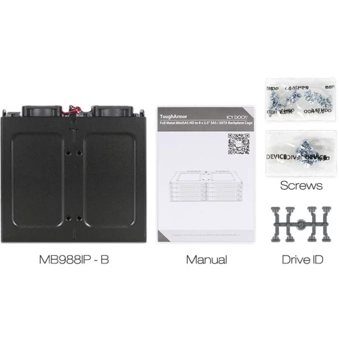 HDD Swap 5.25 ICY SSD in HD MiniSAS 8x2.5 bay MB998IP-B 1 RD x Hot Backplane