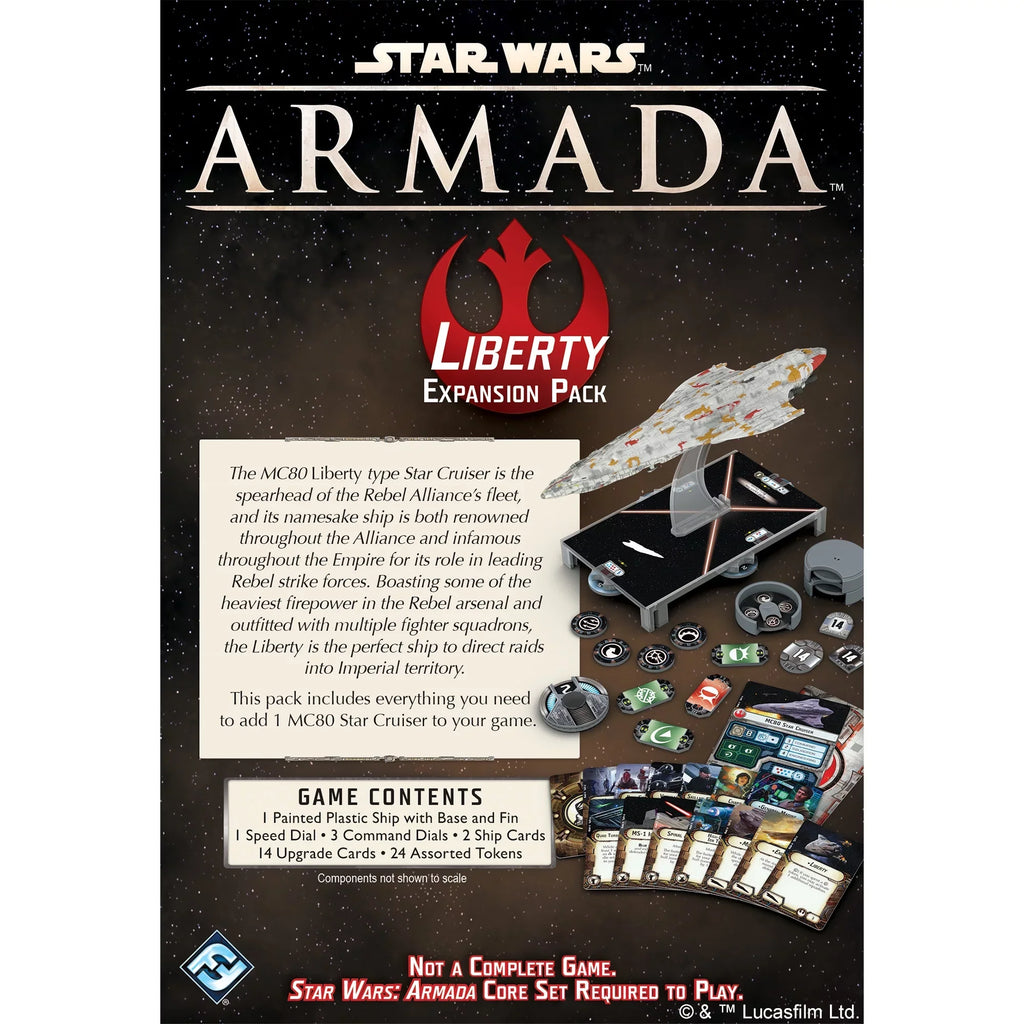 Armada: and for Up, 14 Star Expansion Miniature from Cruiser Wars Game Asmodee Ages Liberty Class