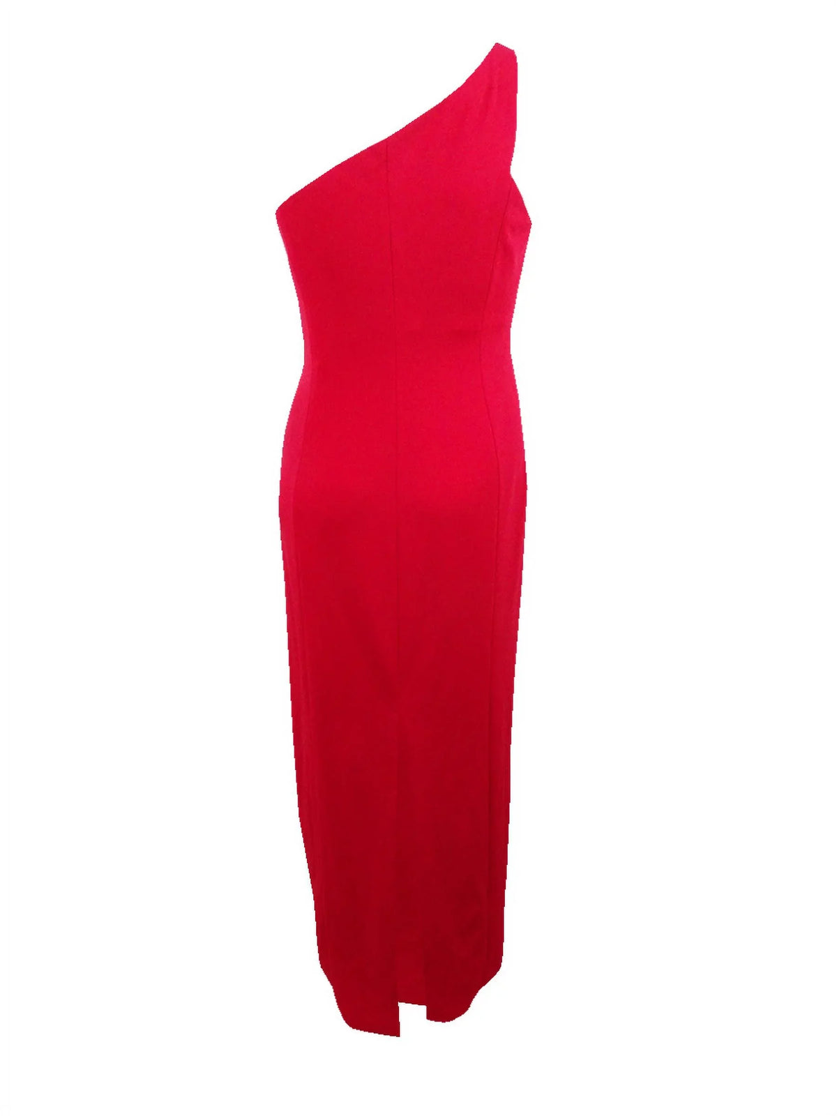 One-Shoulder Gown Slit Red) Women's Calvin (14, Klein