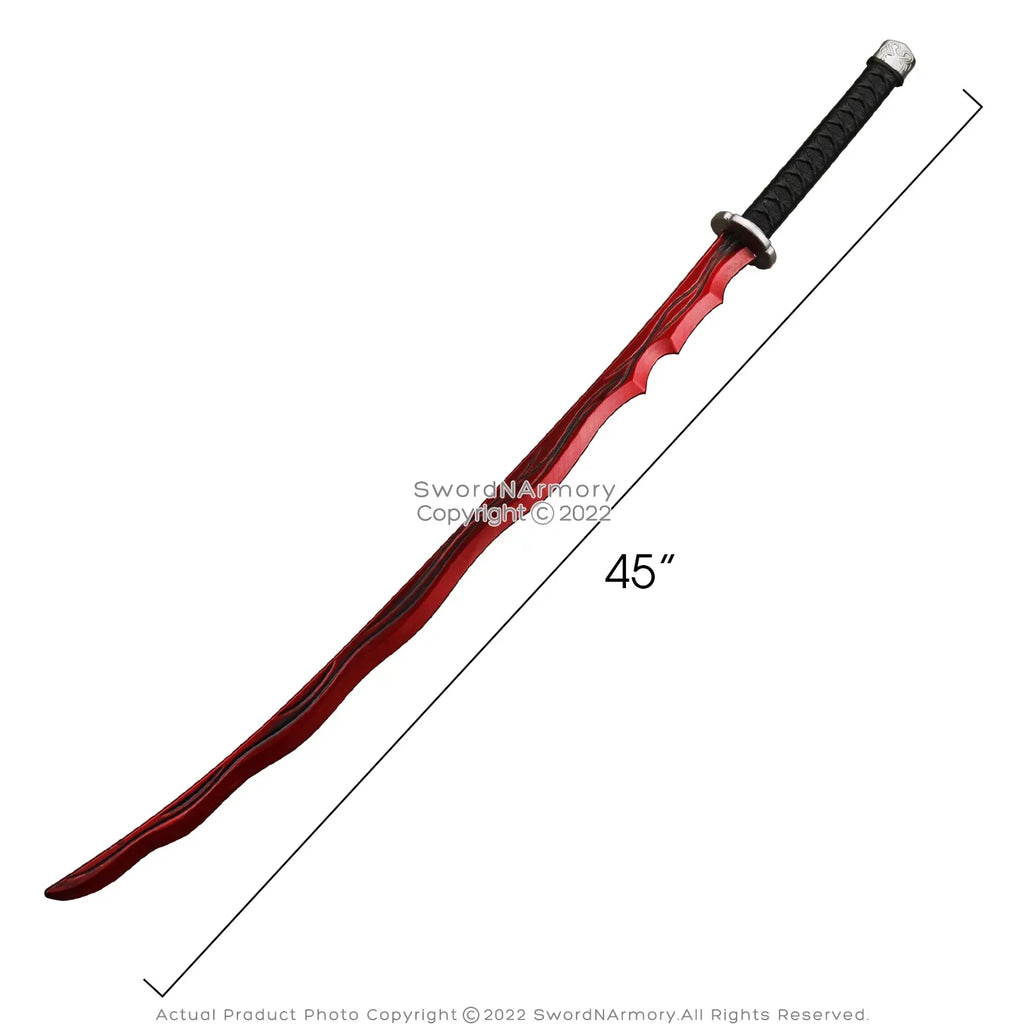 Katana 44.5” Sword Elden Foam Samurai Game Fantasy of Rivers Blood