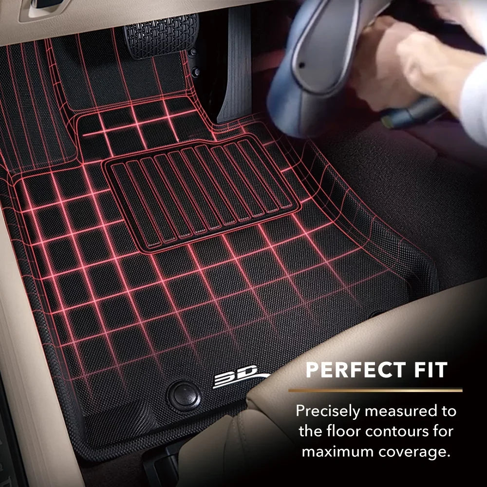 (BLACK) Mat 3D 2021-2024 Full PACIFICA compatible CHRYSLER - Floor MAXpider HYBRID with Set KAGU LIMITED