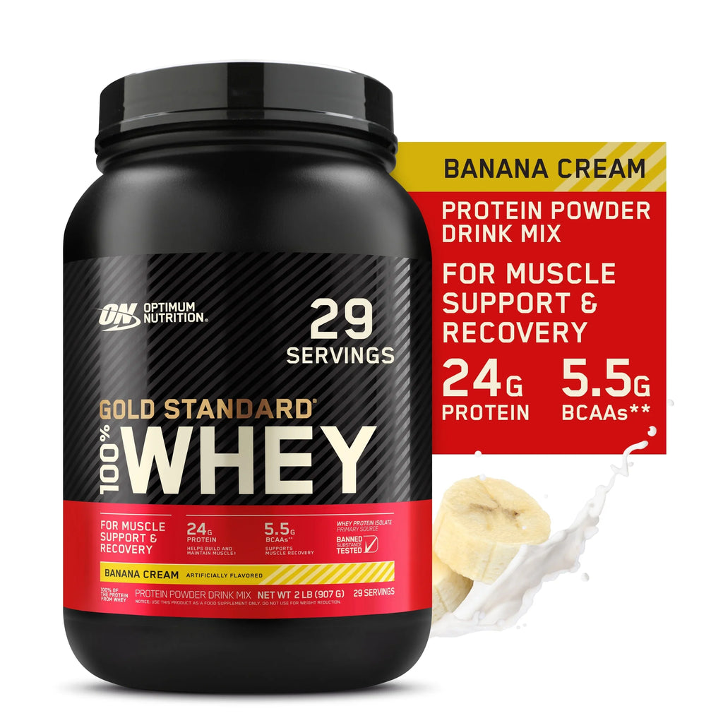 29 2 Gold Cream, Powder, lb, Servings Nutrition, Optimum 100% Protein Banana Standard Whey