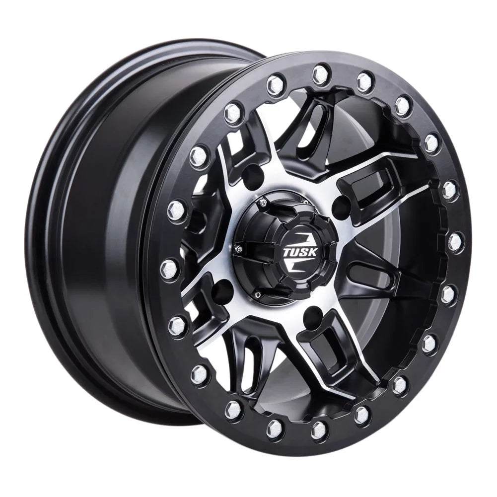 Pack) Wheel Wasatch HD10 Machined/Black For 2.0 4/137 Beadlock Tusk 15x7 5.0 + CAN-AM Pro (2 Limited Defender 2021-2022