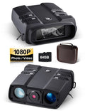 Binoculars with and Binocular Day Darkness Hunting TF Card Vision with LAKWAR x 31mm Viewing for Total Night Large Infrared Screen Digital for Night 64G Binoculars 10.8 Night Vision