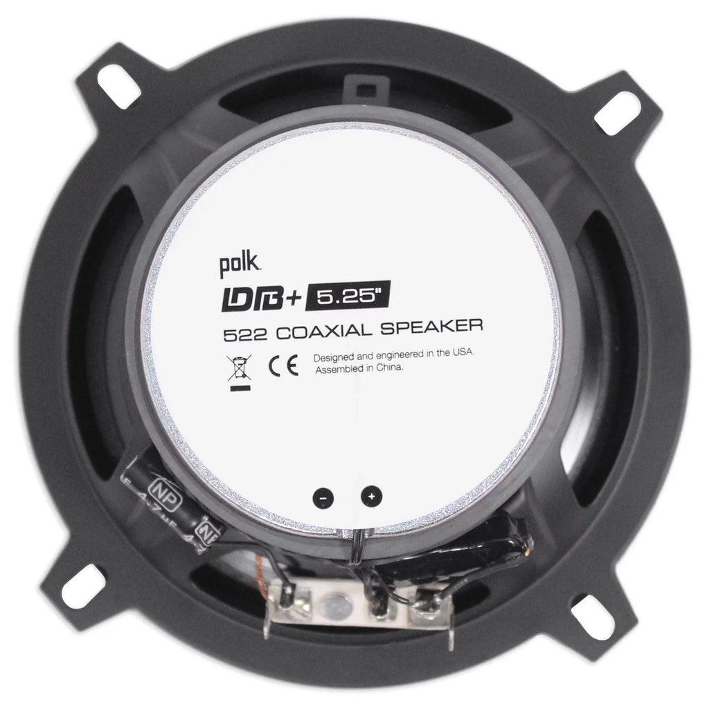 Polk Rockville with Audio RPB1 Speakers Bundle 600w Audio Car (2) Watt 5.25" Marine/ATV/Motorcycle/Boat (2) 10 DB522