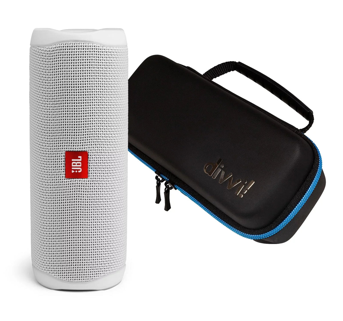 Hardshell Case w/divvi! Flip 5 Portable JBL White Speaker Bluetooth