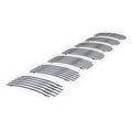 Cherokee 8x6 Main N19-S04566J SRT8 Overland Compatible Premium Stainless Grille APS Upper Jeep with Billet Chrome 2006-2008 Steel Grand